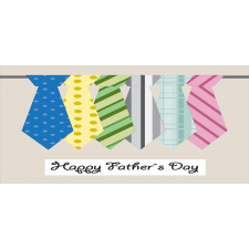 Colorful Dad Ties Theme Pencil Pen Holder