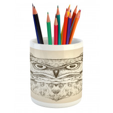 Wildlife Animal Head Sketch Pencil Pen Holder