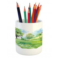 Rural Life in the Nature Pencil Pen Holder