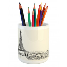 Paris over Roofs House Pencil Pen Holder