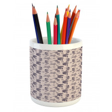 Continuous Pattern Pencil Pen Holder