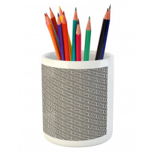 Diagonal Lines Chevron Pencil Pen Holder