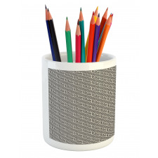 Diagonal Lines Chevron Pencil Pen Holder