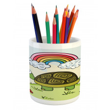 Cartoon Hill Nature Pencil Pen Holder