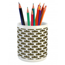 Indigenous Animal Design Pencil Pen Holder