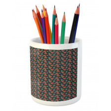 Summer Leafy Stems Foliage Pencil Pen Holder