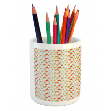 Simplistic Ivy Stems Buds Pencil Pen Holder