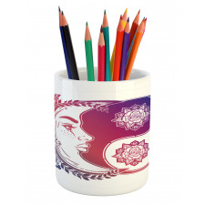 Oriental Crescent Moon Pencil Pen Holder