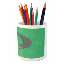 Sleeping Cats Trigrams Pencil Pen Holder