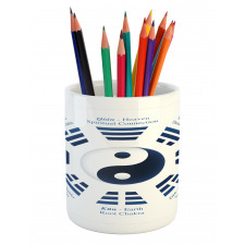 Trigrams I-Ching Names Pencil Pen Holder