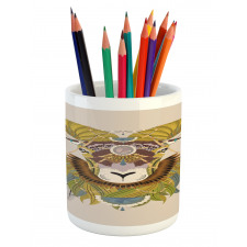 Animal Head Pencil Pen Holder