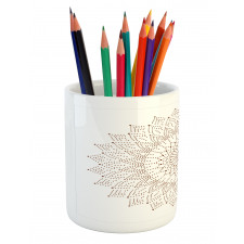 Pointillist Lace Art Pencil Pen Holder