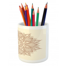 Round Lace Pencil Pen Holder