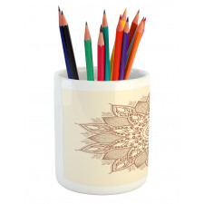 Round Lace Pencil Pen Holder