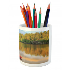 Canoe Lake Autumn Pencil Pen Holder