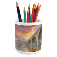 Stone Arch Bridge Pencil Pen Holder