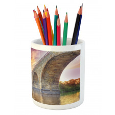 Stone Arch Bridge Pencil Pen Holder