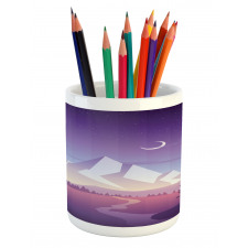 Mountain Scenery Pencil Pen Holder