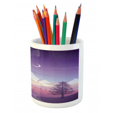 Mountain Scenery Pencil Pen Holder