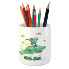 Friends Fish Xmas Pencil Pen Holder