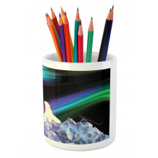 Aurora Borealis Ice Pencil Pen Holder