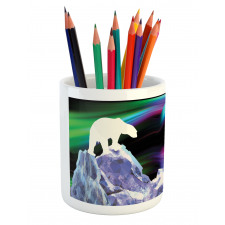 Aurora Borealis Ice Pencil Pen Holder