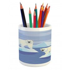 Icy Rocks Habitat Pencil Pen Holder