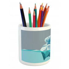 Fractal Bear Iceberg Pencil Pen Holder