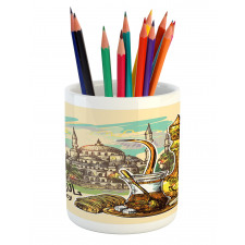 Teapot Sweets Turkish Pencil Pen Holder