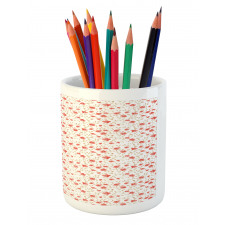 Hand Drawn Nature Bloom Pencil Pen Holder