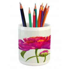 Flower and Vibrant Petals Pencil Pen Holder