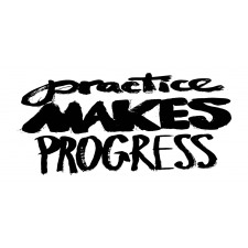 Practice Makes Progress Pencil Pen Holder