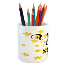 Watercolor Stars Modern Pencil Pen Holder