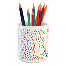 Rainbow Colors of Raindrop Pencil Pen Holder