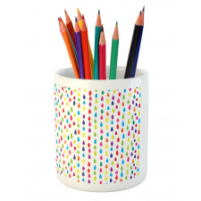 Rainbow Colors of Raindrop Pencil Pen Holder