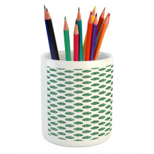 Evergreen Monstera Leaf Pencil Pen Holder