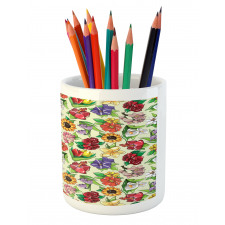 Vibrant Color Summer Pencil Pen Holder