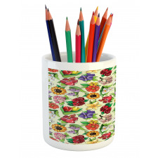 Vibrant Color Summer Pencil Pen Holder