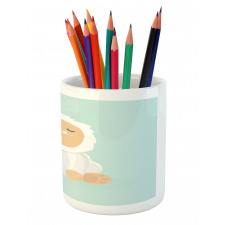 Graphic Happy Yeti Pencil Pen Holder