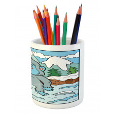 Letter Y Alphabet Color Pencil Pen Holder