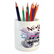 Never Stop Words Pencil Pen Holder