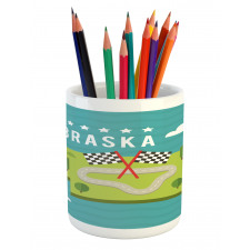 Map of Nebraska State Pencil Pen Holder