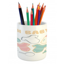 Newborn Infant Bodysuit Pencil Pen Holder