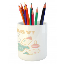 Newborn Infant Bodysuit Pencil Pen Holder