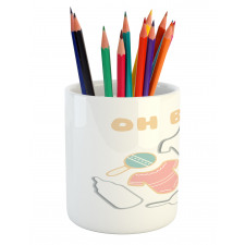 Newborn Infant Bodysuit Pencil Pen Holder