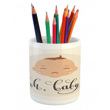 Cartoon Crying Baby Pencil Pen Holder