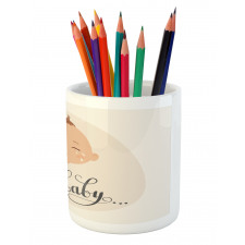 Cartoon Crying Baby Pencil Pen Holder