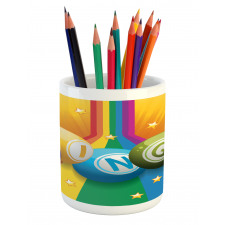 Colorful Balls Rainbow Pencil Pen Holder