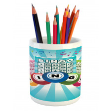 Colorful Cards Balls Pencil Pen Holder