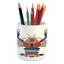 Abstract Crayfish Print Pencil Pen Holder